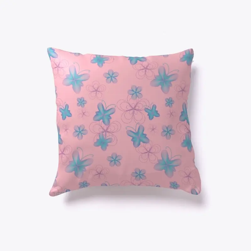 butterfly print pillow