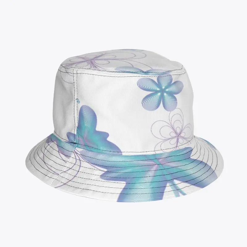 butterfly print cap