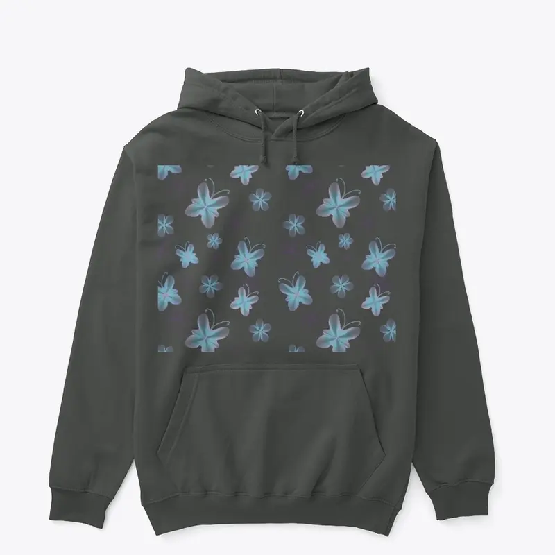 butterfly print  hoodie