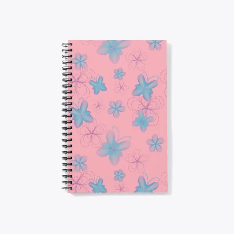 butterfly print notebook