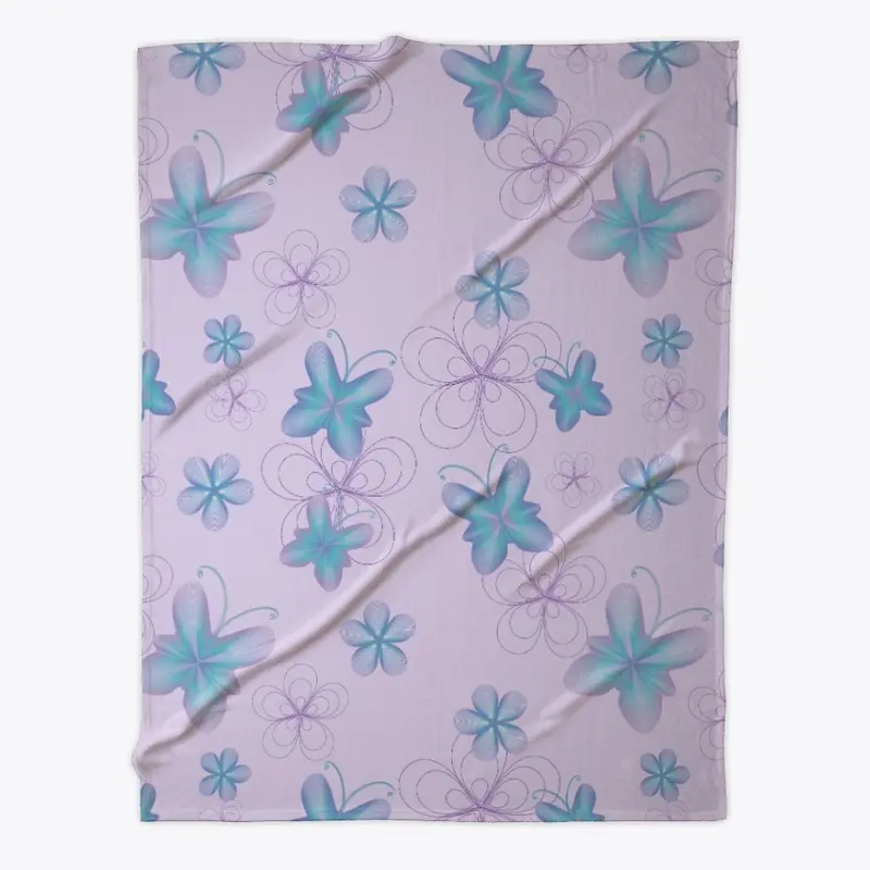 butterfly print blanket