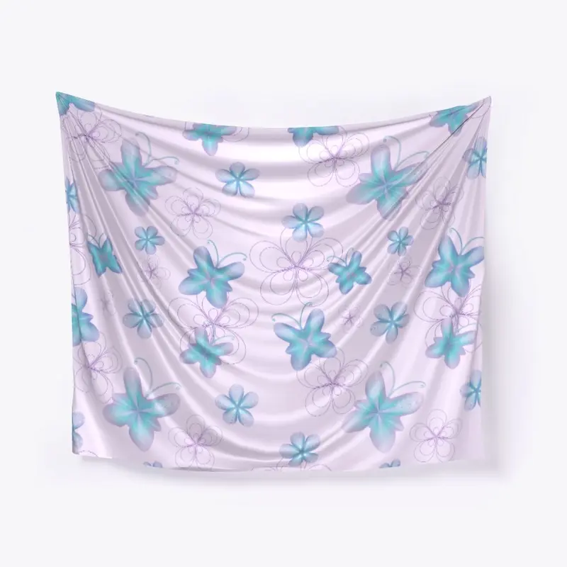 butterfly print tapestry