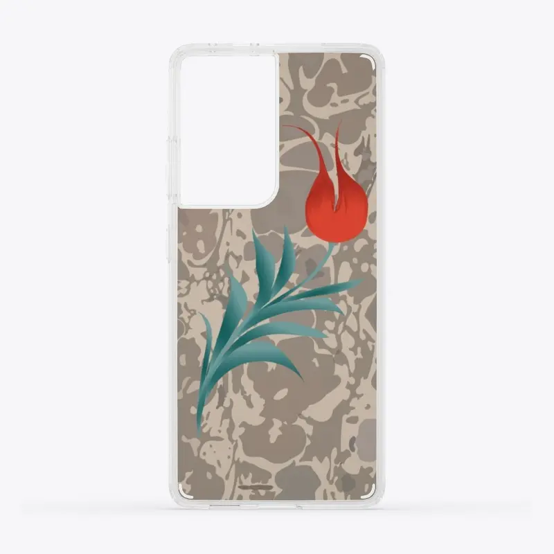 marbling art tulip case