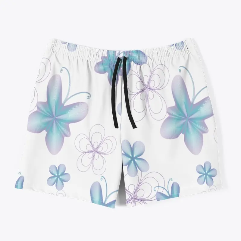 butterfly print shorts