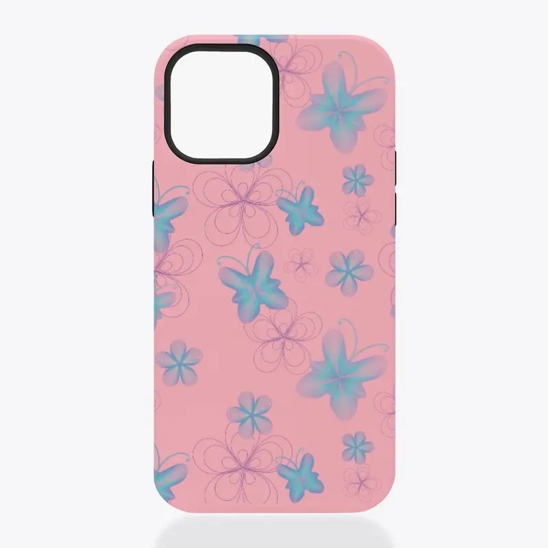 butterfly print phone case